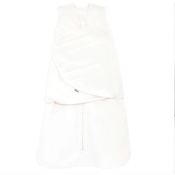 Halo SleepSack Swaddle Micro-Fleece TOG 3.0 Cream White Small 3-6 Months NWT - Picture 9 of 15